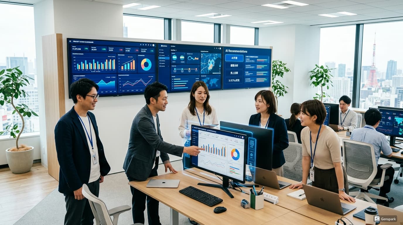 AIエージェント/SaaS開発 - AIダッシュボードでのチーム作業